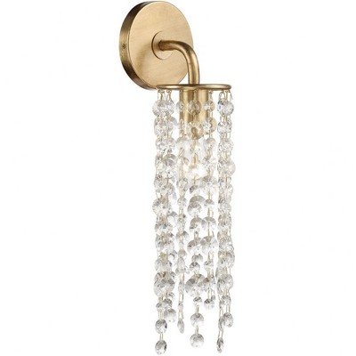 Gabrielle Antique Gold Crystal Wall Sconce