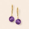 Ross-Simons 3.20 ct. t.w. Amethyst Drop Earrings in 14kt Yellow Gold - 3 of 4