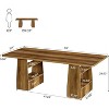 Tribesigns 63 Inch Executive Desk with 4 Storge Shelves, Office Computer Desk, Wooden Writing Table Business Furniture for Home Office, - 3 of 4