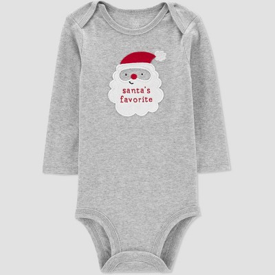 Image of Carter's Just One You® Baby 'Santa's Favorite' Bodysuit - Gray 6M