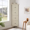 Racxily 4-Tier Corner Pantry Cabinet, 72" Tall Storage with 8 Doors & Shelves for Kitchen & Living Room. - 3 of 4
