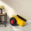 NAYSAYE Panel Dolly 600lbs Capacity Heavy Duty Cart with Handle and Pneumatic Wheels for Drywall and Material Handling, Yellow, 15.3"*14.1"*18.2" - 2 of 4