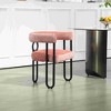 PAGED PU/Chenille Fabric Upholstered Accent Chair with Metal Legs and Cushion,Modern Upholstered Armchair for Living Room - 2 of 4