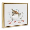 Stupell Industries Nautical Turtle Bathtub Bathing, 21" x 17" - 3 of 4