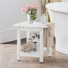 Arceso Shower Bench, HDPS Stool with Shelf and Handles - Waterproof & Non-Slip for Indoor/Outdoor Bathroom - 2 of 4