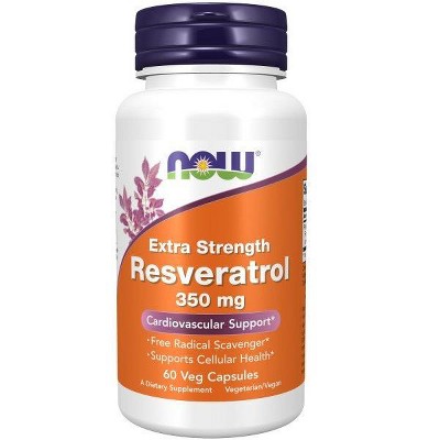 Extra Strength Resveratrol 350 mg by Now Foods  -  60 VegCap