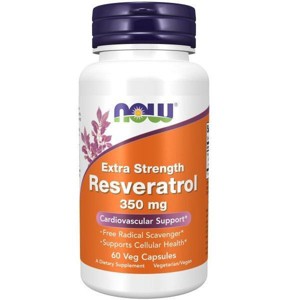 Extra Strength Resveratrol 350 mg by Now Foods  -  60 VegCap - 1 of 3
