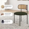 Infurnic Accent Chairs, Modern Upholstered Chairs Set with Sturdy Legs, for Kitchen and Dining Room, 2PCS, Green, 20.5"*20.5"*30" - 3 of 4