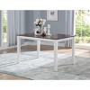NicBex Dining Table 60" Farmhouse Rectangular Wooden Dining Table for Dining Room - 3 of 4