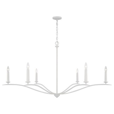 Capital Lighting Grady 6 - Light Chandelier in  Textured White