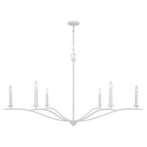 Capital Lighting Grady 6 - Light Chandelier in  Textured White - 1 of 4