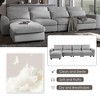 NicBex L-Shaped Feather Filled Sectional Sofa,Convertible Sofa Couch with Movable Ottoman for Living Room,Apartment,Office - 4 of 4