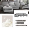 NicBex L-Shaped Feather Filled Sectional Sofa,Convertible Sofa Couch with Movable Ottoman for Living Room,Apartment,Office - image 4 of 4