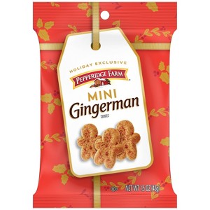 Pepperidge Farm Gingerman Mini Holiday Cookies Bag - 1.5oz - 1 of 4