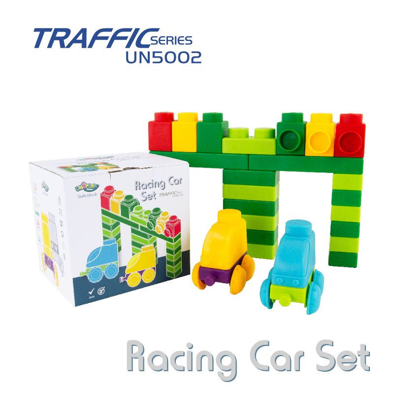 UNiPLAY Traffic Series — Toy Stacking Blocks, Set for Creativity, Early Learning Toy, Build Your Own Vehicles for Ages 3 Years Old and Up, 2 of 8