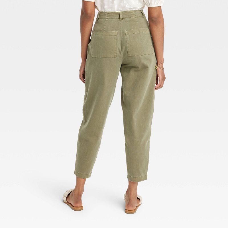 Women&#39;s High-Rise Tapered Cargo Pants - Universal Thread&#8482; Green 16, 2 of 4