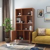 NicBex 67.40" 3-Tier Wood Bookshelf with Storage Cabinet Bookcases for Living Room Home Office - 4 of 4