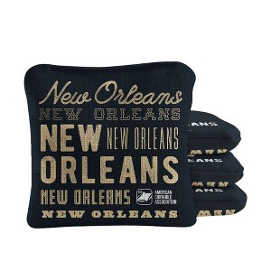 Skip's Garage | Gameday New Orleans Football Synergy Pro Cornhole Bags (Set of 4) - 1 of 4