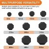 PVC Hex Dumbbell Weight Set, Exercise & Fitness Dumbbells for Muscle Toning, Strength Building & Full Body Workout, 110LB Set - (25+30LB) x2 - 4 of 4