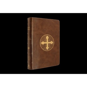 ESV Bible with Creeds and Confessions (Trutone, Brown, Cross Trefoil Design) - (Leather Bound) - 1 of 1