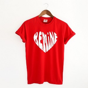 Simply Sage Market Women's Be Mine Distressed Heart Short Sleeve Garment Dyed Tee - 1 of 4
