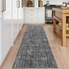 Washable Indoor Modern Solid Soft Non Slip Area Rugs for Bedroom Living Room, Low Pile Thin Carpet - 3 of 4