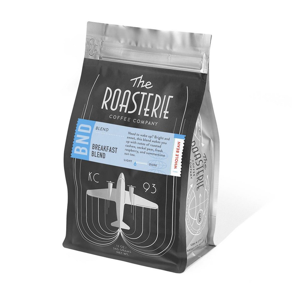 Photos - Coffee The Roasterie Breakfast Blend Light Roast Whole Bean  - 12oz