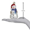 Old World Christmas Blown Glass Ornament for Christmas Tree, Happy Snowman - 3 of 3