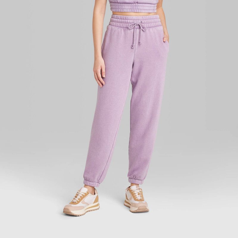 Women's High-Rise Tapered Joggers - Wild Fable™, 3 of 9
