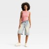 Women's Mid-Rise Oversized Chino Jorts - Wild Fable™ - 3 of 3