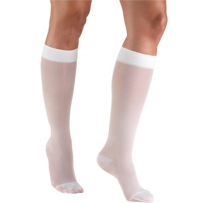 Truform Sheer Compression Stockings, 15-20 mmHg, Women's Knee High Length, 20 Denier