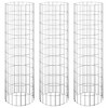 VidaXL Circular Gabion Raised Beds 3 pcs Galvanized Steel 11.8 in.x39.4 in. - 2 of 4