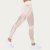 Anna-Kaci Active Women's Seamless Patterned Leggings with Ribbed Details and Contouring Panels - 2 of 4