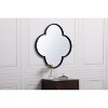 Elegant Lighting Metal plum mirror 28 inch in x 28 inch in Black - 3 of 4