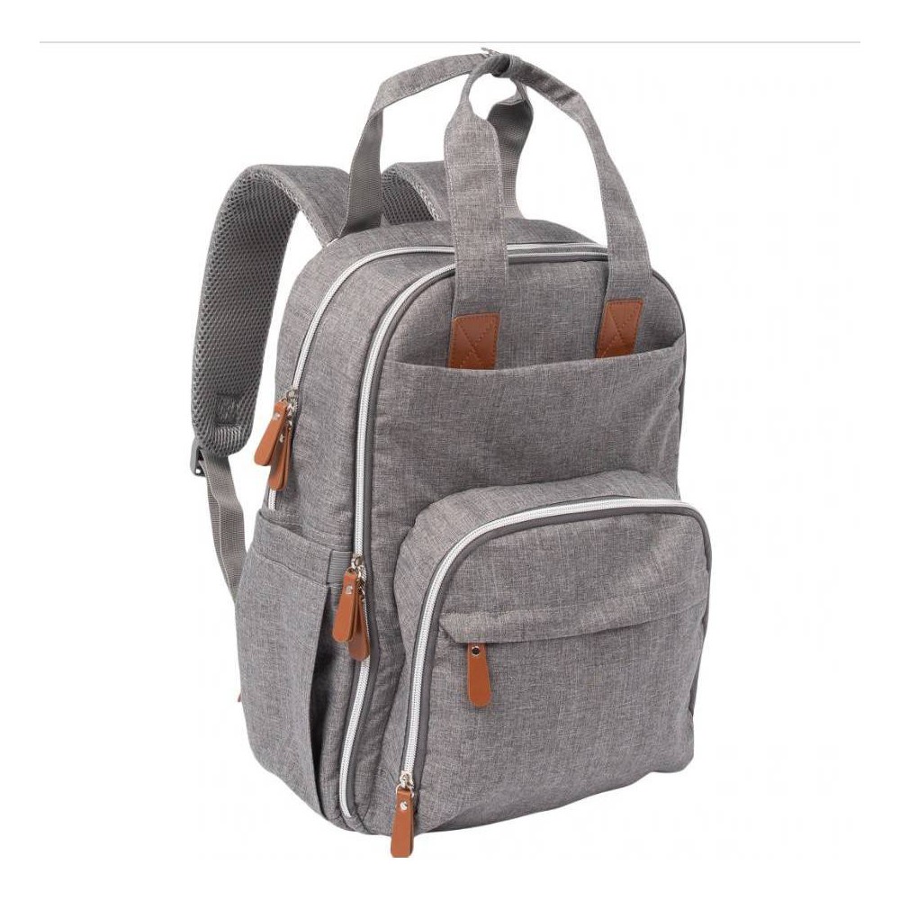 Photos - Pushchair Accessories Trend Lab Backpack Diaper Bag - Gray