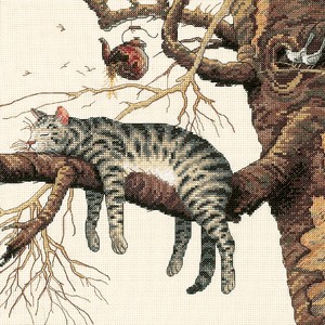 Dimensions Counted Cross Stitch Kit 11"X11"-Too Pooped - 1 of 1