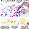 Ohuhu Journal Pens 24 Colors Dot Markers Dual Tips (Calligraphy Brush & Dot) for Adults Water-based Metallic & Regular Colors Dot Pens - Kumimi - 4 of 4