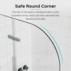 VYNXARIA 34"W*58"H Frameless Folding Pivot Bathtub Door,1/4" (6mm) Thick SGCC Clear Tempered Glass Door,Chrome Finish - 3 of 4