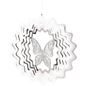 Woodstock Wind Chimes Woodstock Rainbow Makers Collection  Woodstock Shimmers  Nature 5" Silver Wind Shimmer SHNDR - 1 of 4