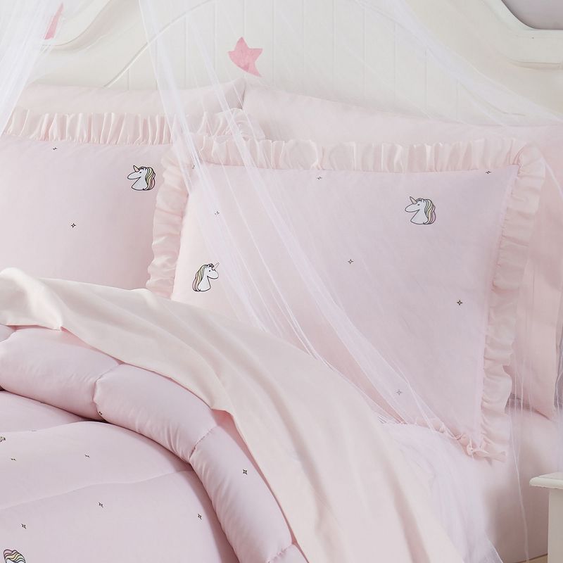 Rainbow Unicorn Kids Printed Bedding Set Includes Sheet Set by Sweet Home Collection™, 3 of 7