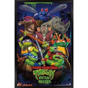 Trends International Teenage Mutant Ninja Turtles: Mutant Mayhem -  Group Framed Wall Poster Prints - 1 of 4