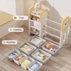 SKRAN Kids Bookshelf and Toy Storage, 4-Tier Toy Organizers W/8 Removable Storage Bins, Kids Toy Storage Organizer for Study Room, Bedroom, Kids Room - 4 of 4