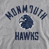 Monmouth University Official Hawks Logo Adult Pull-Over Hoodie, Athletic Heather - 2 of 4