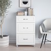 Kendall 24" 3 Drawer Base Cabinet, White - 3 of 4