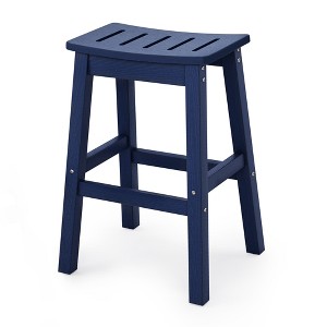 Arceso Outdoor Bar Stools , 25 Inch HDPE Counter Height Bar Stools, All Weather Resistant Patio Bar Stools for Balcony, Backyard - 1 of 4