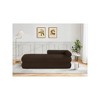 Meridian Furniture,Kennedy Faux Shearling Teddy Fabric Bench - 2 of 4