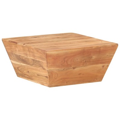 vidaXL Coffee Table V-shape 26"x26"x11.8" Solid Mango Wood