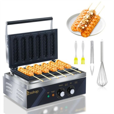 Winado 6 Grids 1550W 110V Electric Non-Stick Corn Dog Waffle Maker