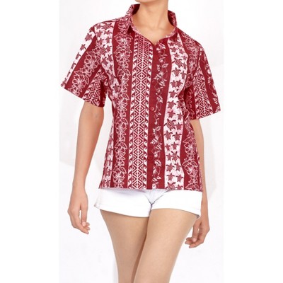 LA LEELA Womens Button Down Short Sleeve Summer Short Sleeve Tops Hawaiian Club party Casual Dress Shirt for Women