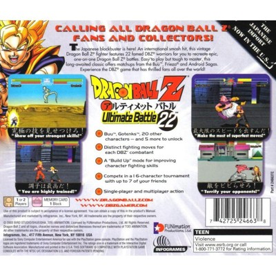 Dragon Ball Z: Ultimate Battle 22 PlayStation Cote dIvoire Ubuy